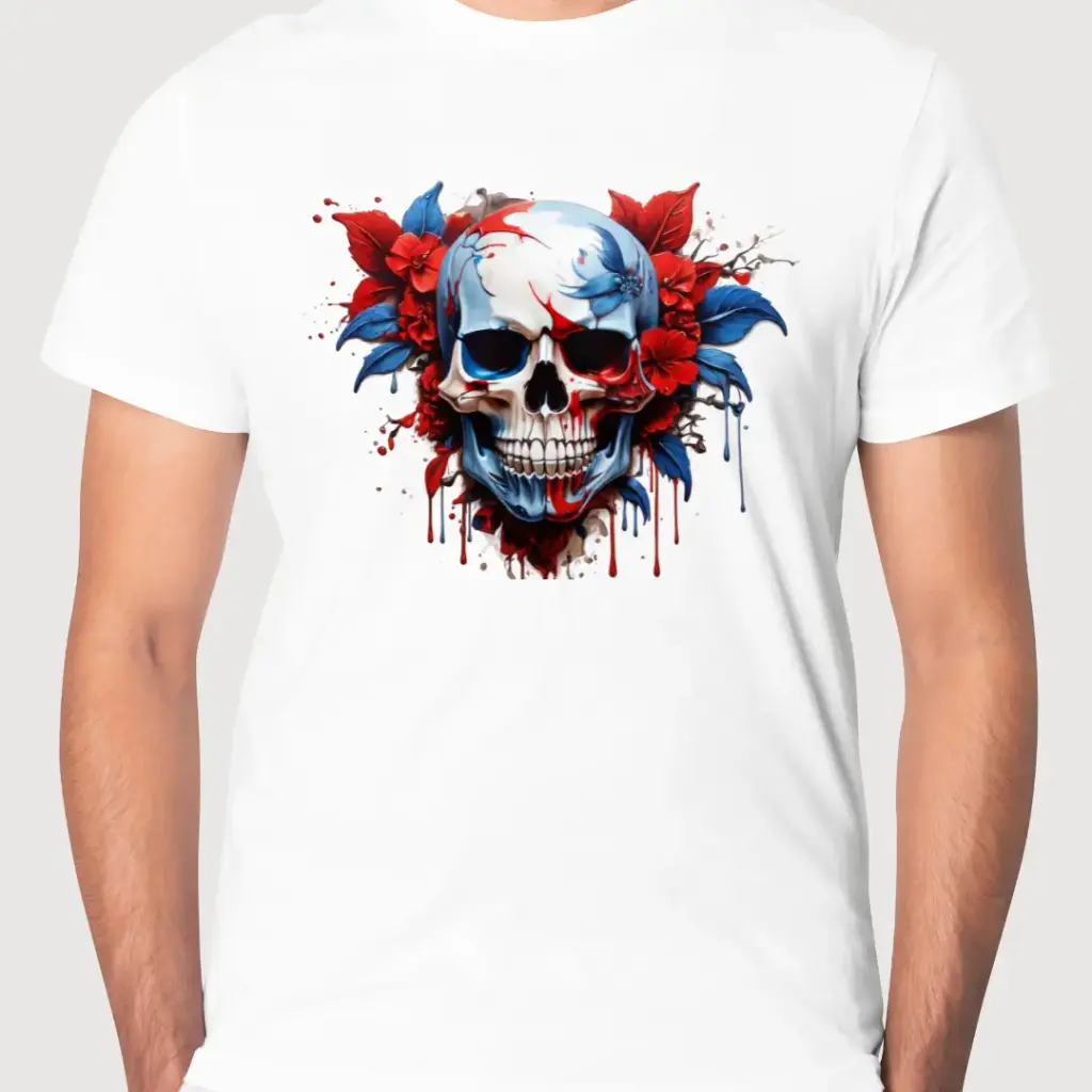 Skull splash T-shirt